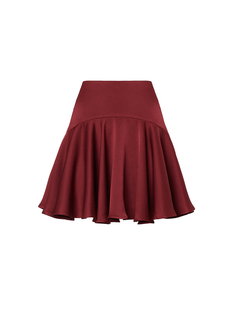 Maroon deals circle skirt